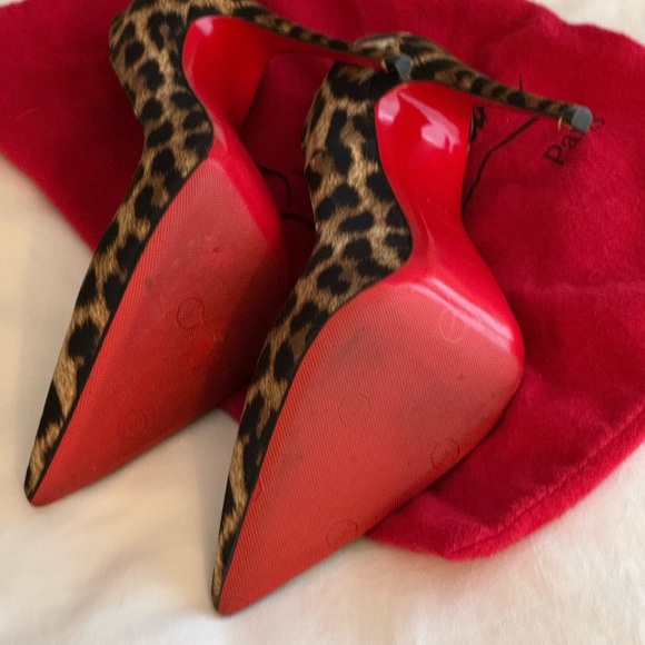 Christian Louboutin Leopard Print Heels - Picture 9 of 10
